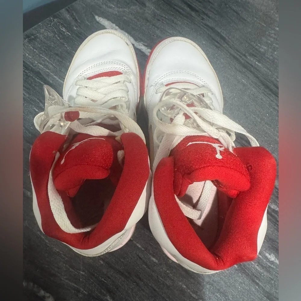 Jordan Kids Sneakers White and Red
